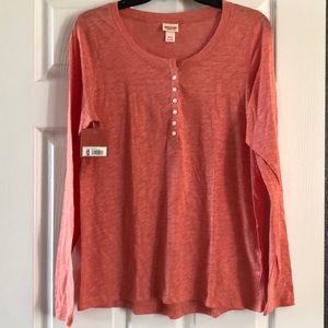 Henley tee by Mossimo. Soft & cozy. NWT
